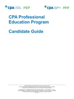 CPA Professional Education Program — Candidate Guide