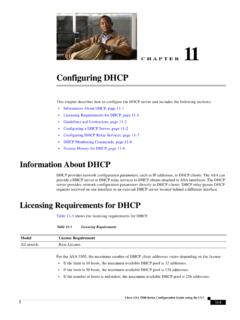 Configuring DHCP - Cisco
