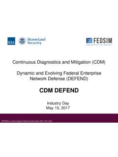 Continuous Diagnostics and Mitigation (CDM)