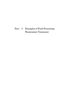 Part 3 Examples of Food Processing Wastewater Treatment