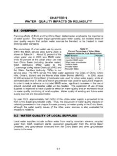 CHAPTER 9 WATER QUALITY IMPACTS ON RELIABILITY