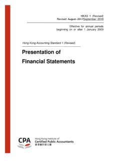 Presentation of Financial Statements