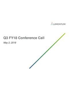 Q3 FY18 Conference Call - s22.q4cdn.com