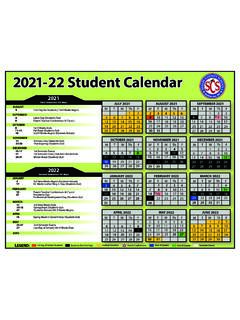 2021- 22 Student Calendar - Shelby County Schools