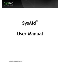 SysAid User Manual