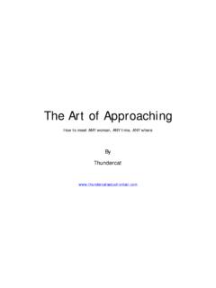 The Art of Approaching - nlpinfocentre.com