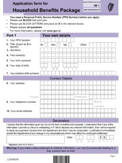 Application form for Social Welfare Services HB 1 ...