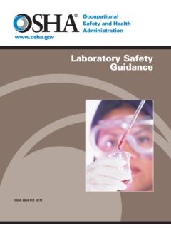 Laboratory Safety Guidance - Occupational Safety and ...