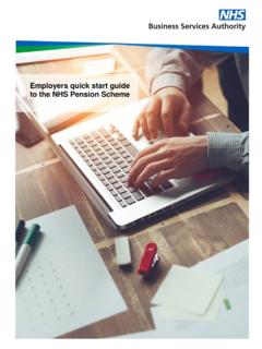 Employers quick start guide to the NHS Pension Scheme