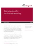 Best practices for portfolio rebalancing - Vanguard