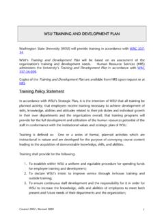 Training &amp; Development Plan 10-19-09