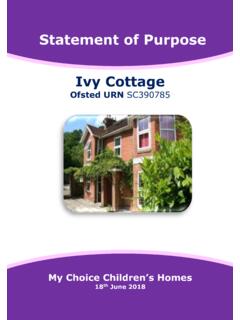 Statement of Purpose Ivy Cottage - my-choice-homes.com