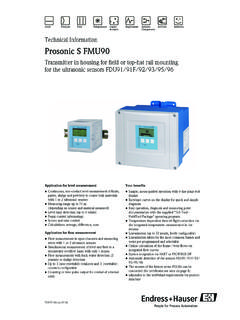 Technical Information Prosonic S FMU90
