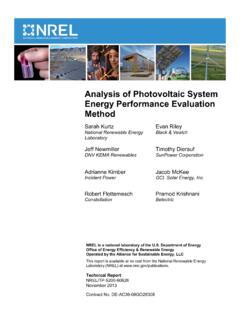 Analysis of Photovoltaic System Energy Performance ...