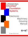 Chockfast Machinery Grouting Manual - Industrial …
