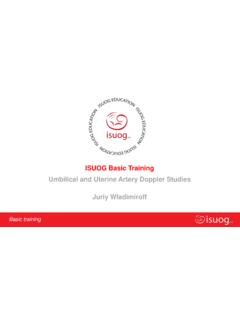 ISUOG Basic Training Umbilical and Uterine Artery Doppler ...