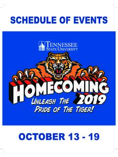 OCTOBER 14 - 20 - Tennessee State University