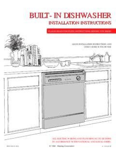 Installation Instructions - Maytag