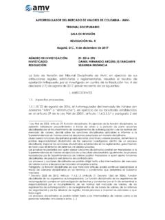 AUTORREGULADOR DEL MERCADO DE VALORES DE COLOMBIA - AMV ...