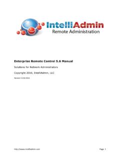 Enterprise Remote Control 5.6 Manual - intelliadmin.com