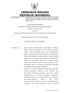 LEMBARAN NEGARA REPUBLIK INDONESIA - …