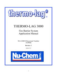 THERMO-LAG 3000 - PFP Systems