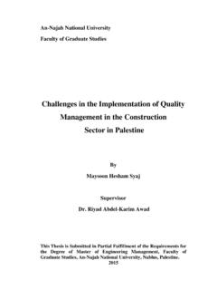 Challenges in the Implementation of Quality …