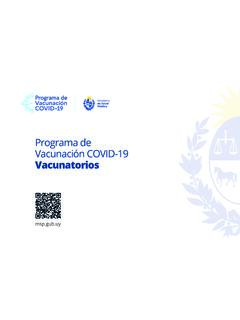 Programa de Vacunaci&#243;n COVID-19 Vacunatorios - Uruguay