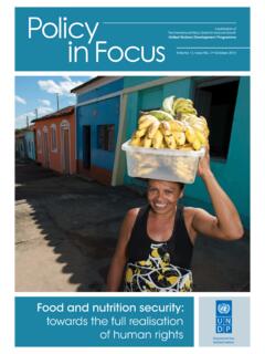 Food and nutrition security - IPC