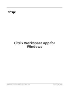Citrix Workspace app for Windows