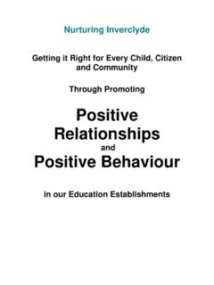 Positive Relationships - Inverclyde
