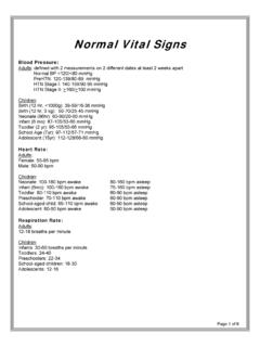 Normal Vital Signs - MU School of Health Professions