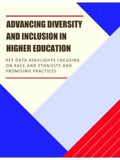 Advancing Diversity and Inclusion In Higher Education