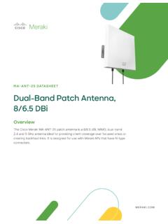 Meraki Dual–Band Patch Antenna, 8 / 6.5 dBi (MA-ANT-25)