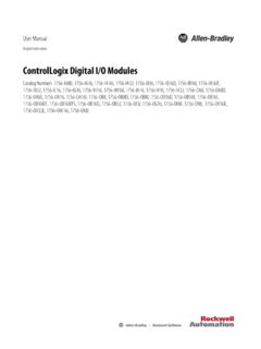 ControlLogix Digital I/O Modules User Manual