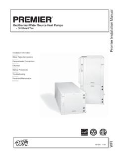 Premier Installation Manual - waterfurnace.com