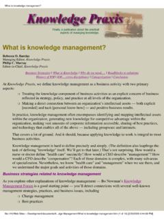 What is knowledge management? - Provider's Edge