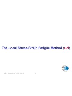 The Local Stress-Strain Fatigue Method