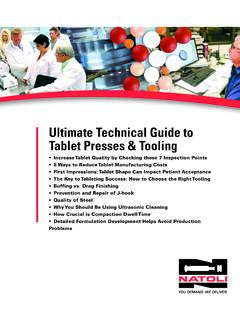Ultimate Technical Guide to Tablet Presses &amp; Tooling