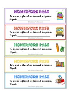 PASS To be used in place of one homework …