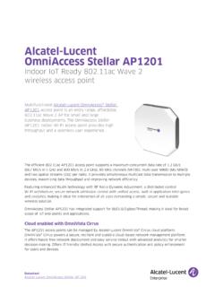 Alcatel-Lucent OmniAccess Stellar AP1201