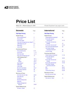 Price List - USPS