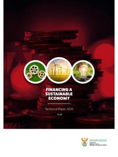 FINANCING A SUSTAINABLE ECONOMY - National Treasury