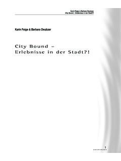City Bound – Erlebnisse in der Stadt?! - ziel.org