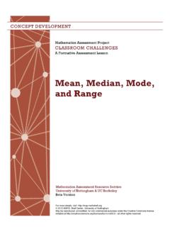 Mean, Median, Mode, and Range - mathed.net
