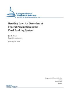Banking Law: An Overview of Federal Preemption in the Dual ...