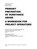 PRIMARY PREVENTION OF SUBSTANCE ABUSE A …
