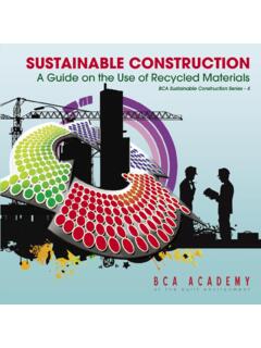 SUSTAINABLE CONSTRUCTION - Building and Construction …