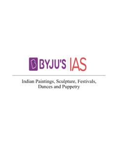 Indian Paintings, Sculpture, Festivals, Dances and Puppetry