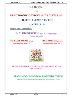 ELECTRONIC DEVICES &amp; CIRCUITS LAB - …